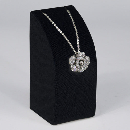 Necklace Pedestal — Tall (9¾" H) — Black Velvet