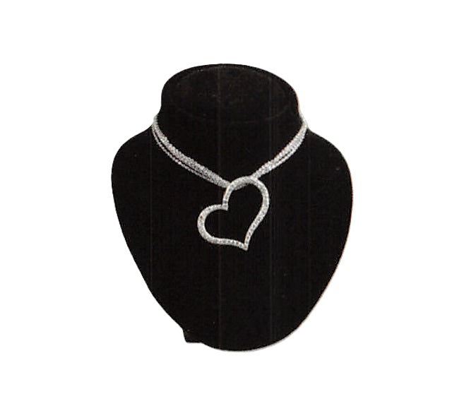 Lightweight Adjustable Neckform Display — 5 1/4" H — Black Velvet
