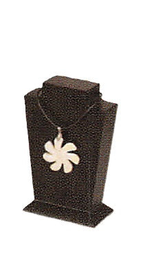 Wooden Neckform — 6" H — Glossy Black