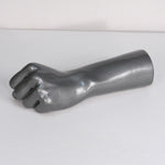@ male fist hand display — steel grey