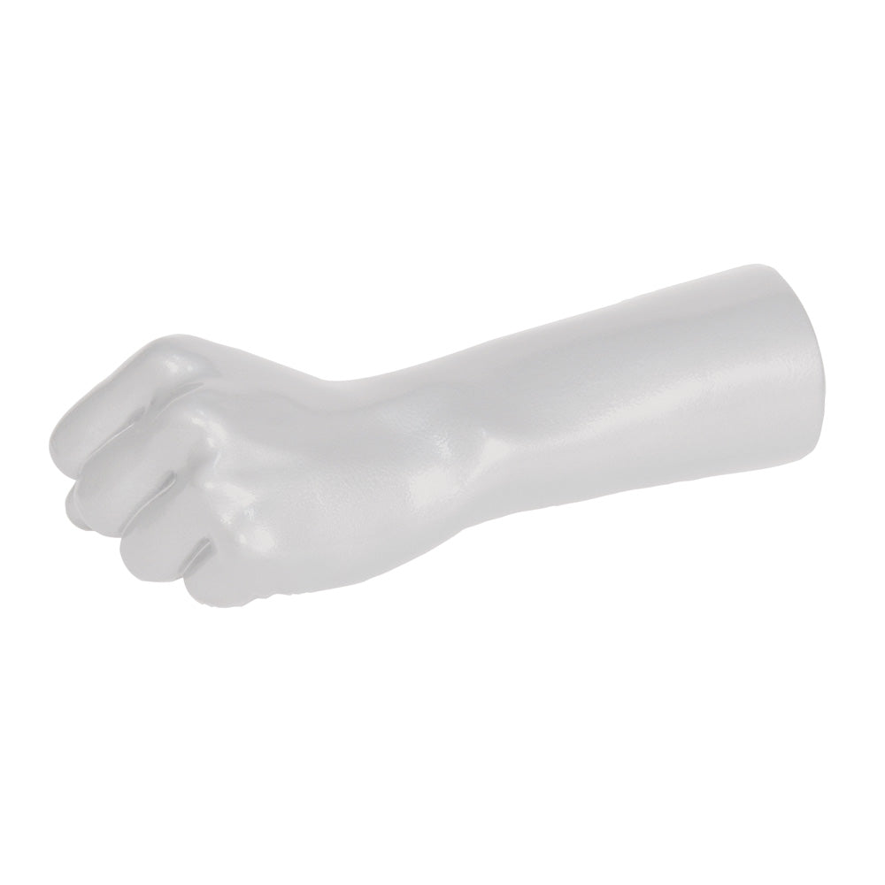 male fist hand display — white