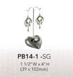 @ Small Heart Poly ring display — Gry — grey