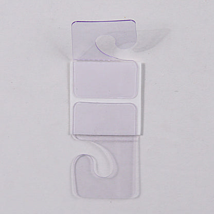 Clear Plastic J-Hook Tab