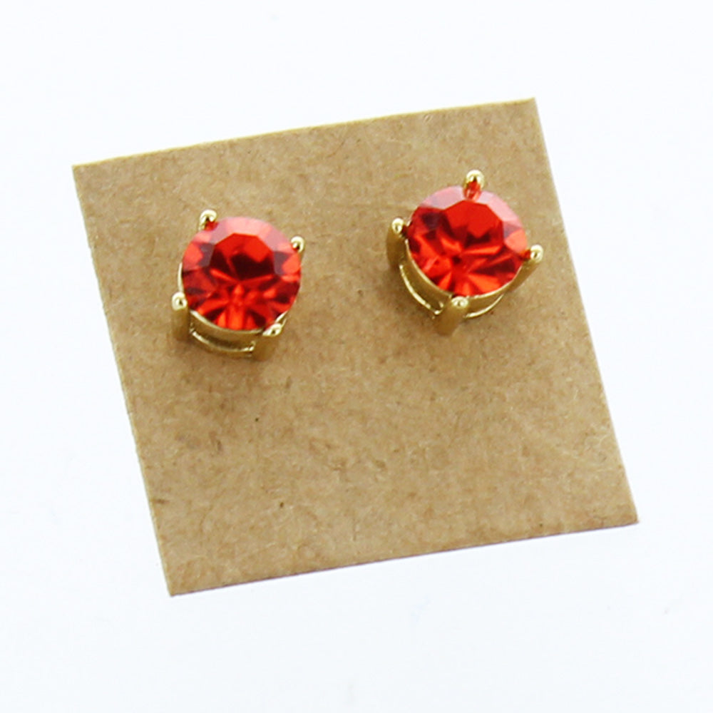 Kraft Stock Paper Jewelry Card — 1 x 1" (25 x 25 mm) — Kraft