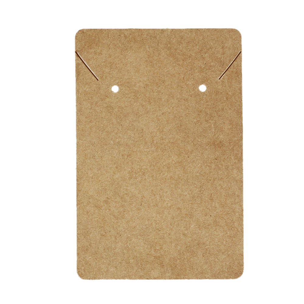 Kraft Stock Paper Jewelry Card — 2 x 3" (50 x 75 mm) — Kraft