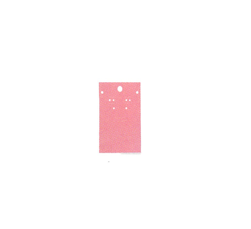 Necklace & Earring Card — 1 5/8 x 2 7/8" (41 x 73mm) — Burgundy