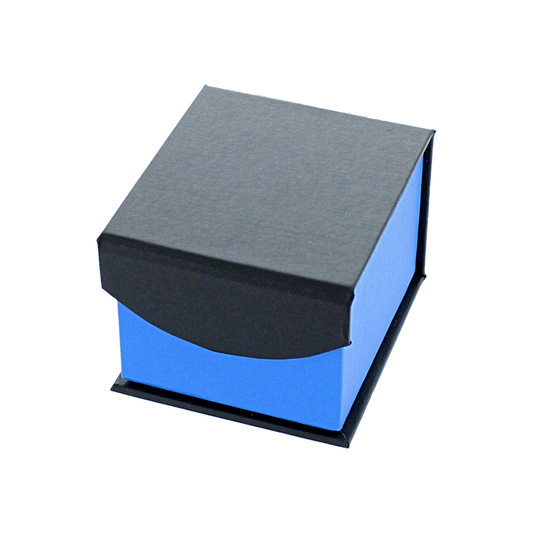 Ring Box - Deluxe Magnetic Flap - Cobalt Blue