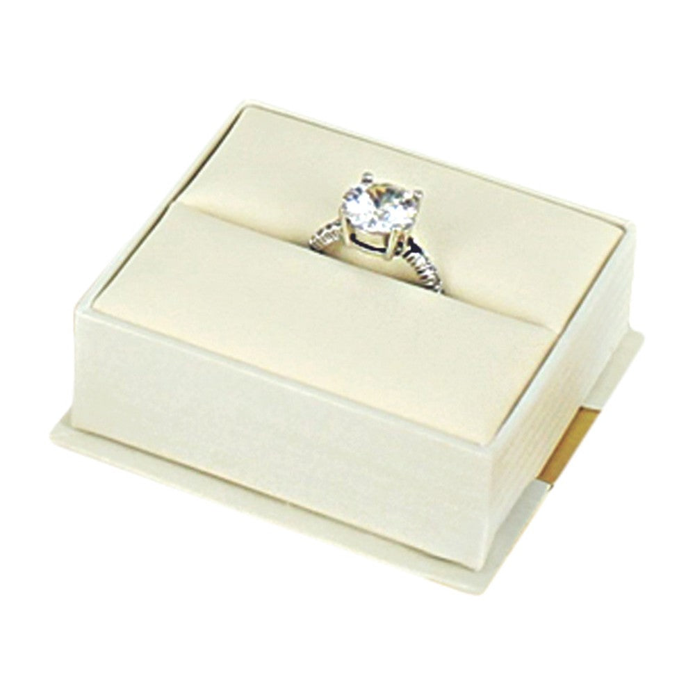 Watch Box - Elegant Ribbon - Cream
