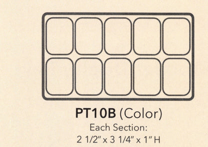 Insertos de bandeja de plástico texturizado duradero