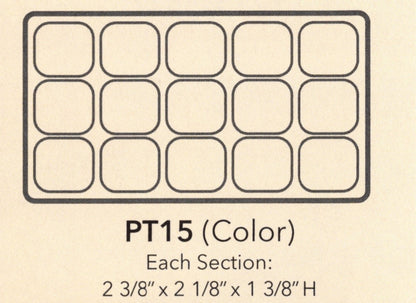 Insertos de bandeja de plástico texturizado duradero