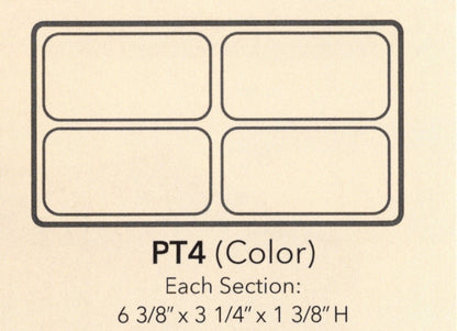 Insertos de bandeja de plástico texturizado duradero