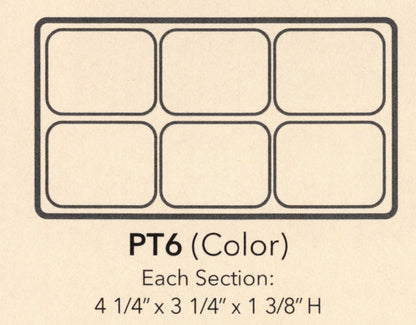 Insertos de bandeja de plástico texturizado duradero