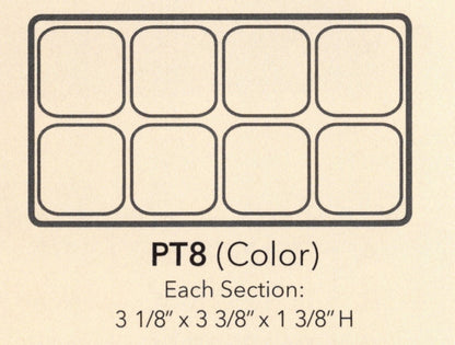 Insertos de bandeja de plástico texturizado duradero