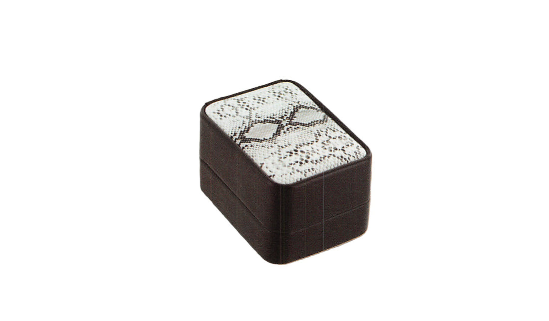 Watch Box - Round Corner - Black Snake