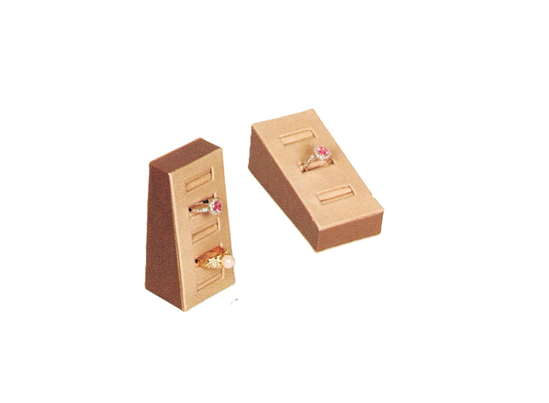 Double sided 8-ring slots stand-STL champ w/brown