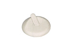 Ring display round — white leather
