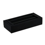 ring/bangle stand SM 3/4"H — 4 1/8 x 1 7/8 x 3/4 h — black leather