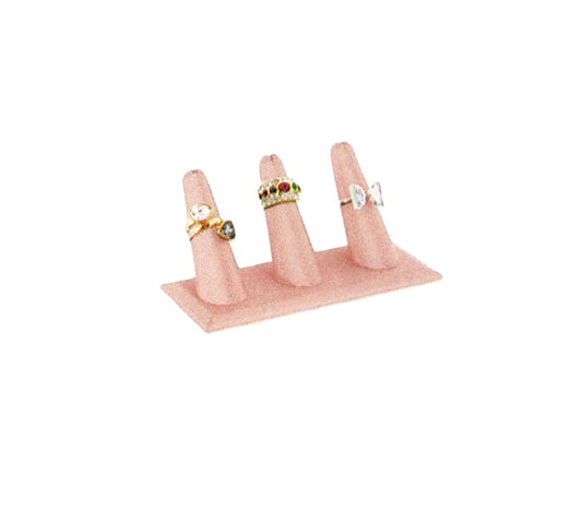 3-Finger ring stand;rectangle base- steel pink — 3 Fingers