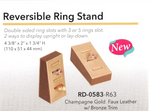 Double sided 8-ring slots stand-STL champ w/brown