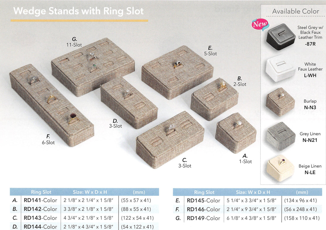 RING (5-SLOT) — Stl Gry With Faux — steel grey w/ black trim