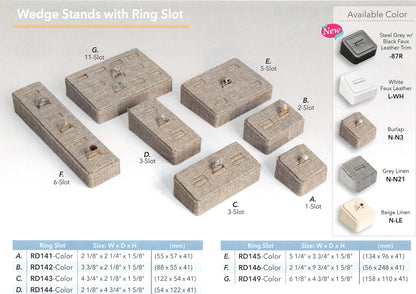 Wedge Stands With Ring Slot