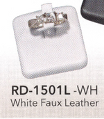 Ring display- white leather