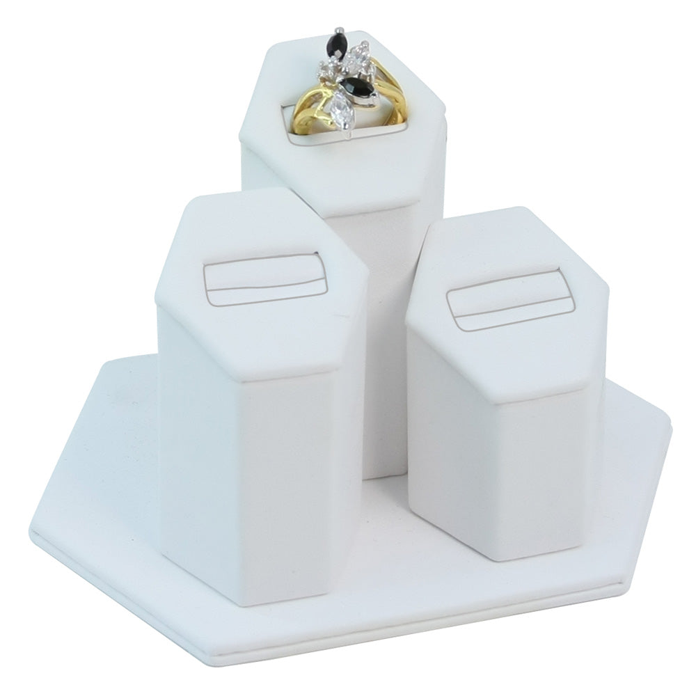 3-column RING CLUSTER (Slot) — Slot — All white