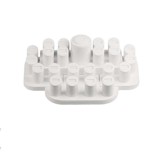 Showcase Set 105A — White Faux Leather