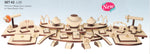 @ +1305(W)2;1806(W)2;Display Set(61PCS)beige/brown