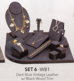 Showcase Set 6 — Dark Blue Vintage Leather