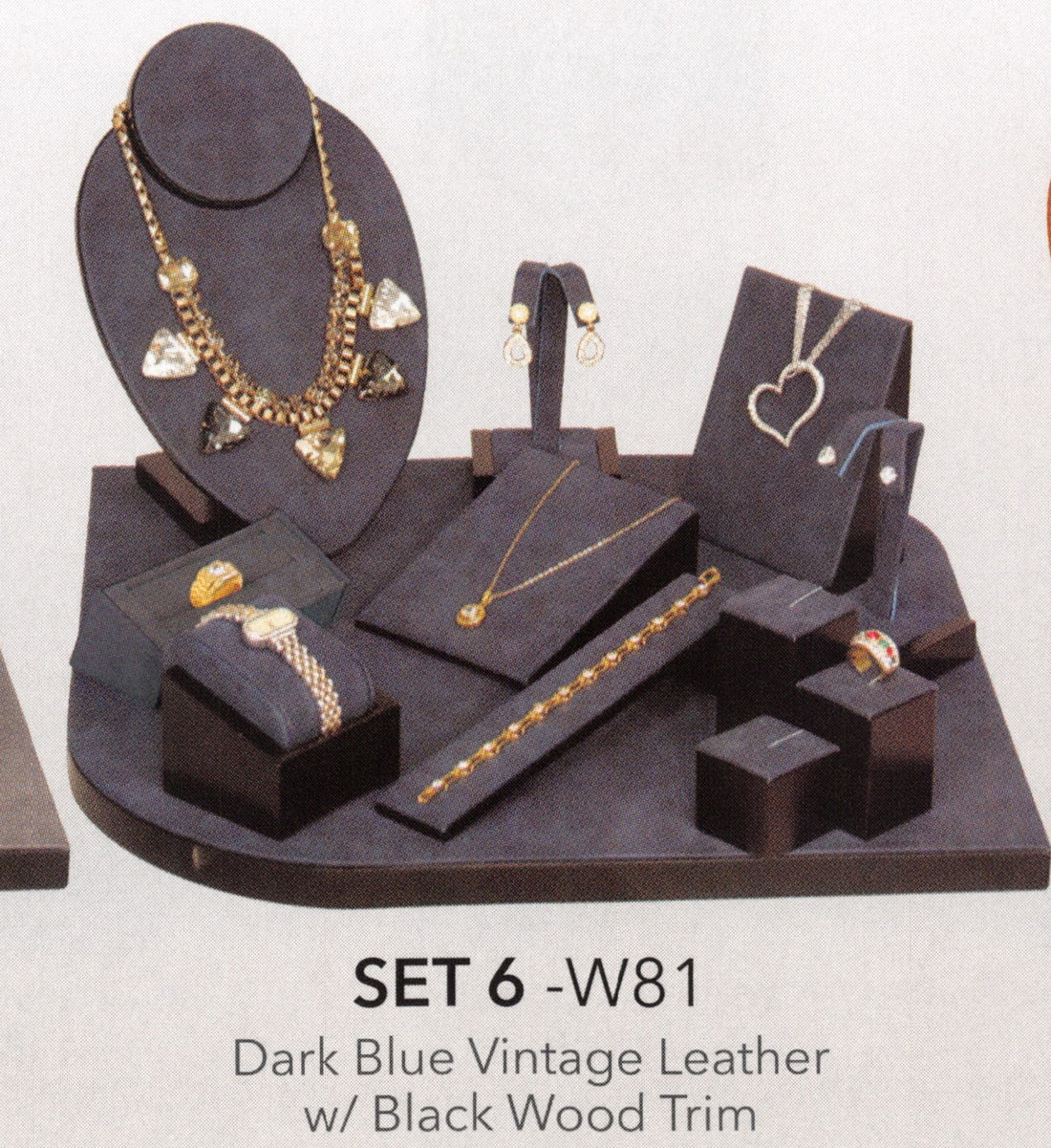 Showcase Set 6 — Dark Blue Vintage Leather
