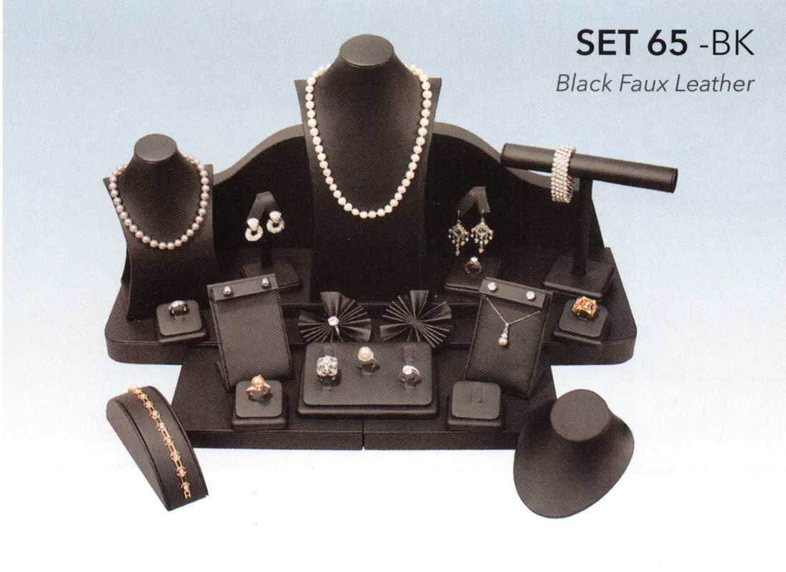 Display set(24pcs) — all black leather