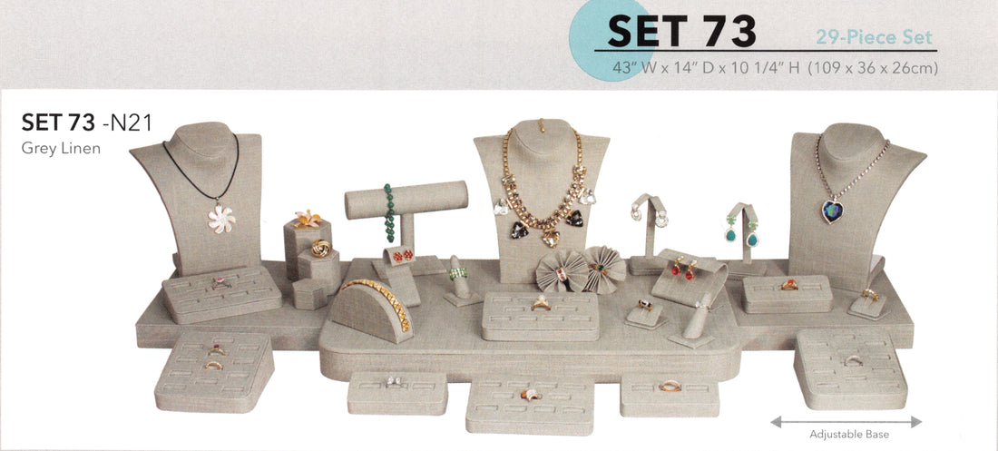 Display set (29pcs) — Gry — grey linen