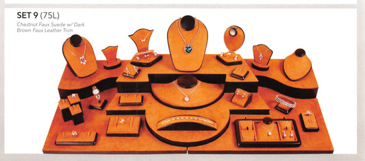 (1)Ring display-chestnut/brwn leather (set 9) — 1 Ring Clip