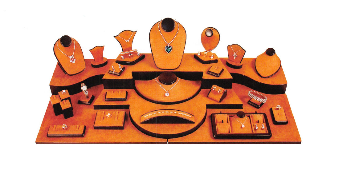 Display set(28pcs)-(brwn leather trim/chestnut)