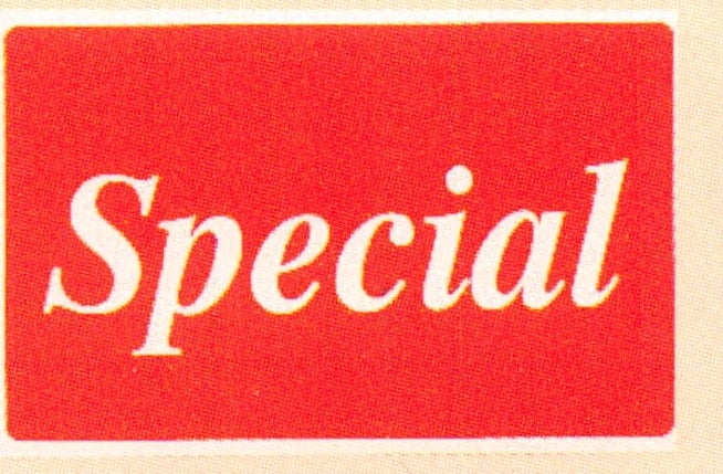 Plastic Message Signs — Special — Plastic