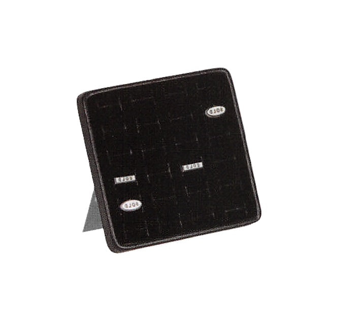 Black plastic easel tray w/Black 24-slot ring foam
