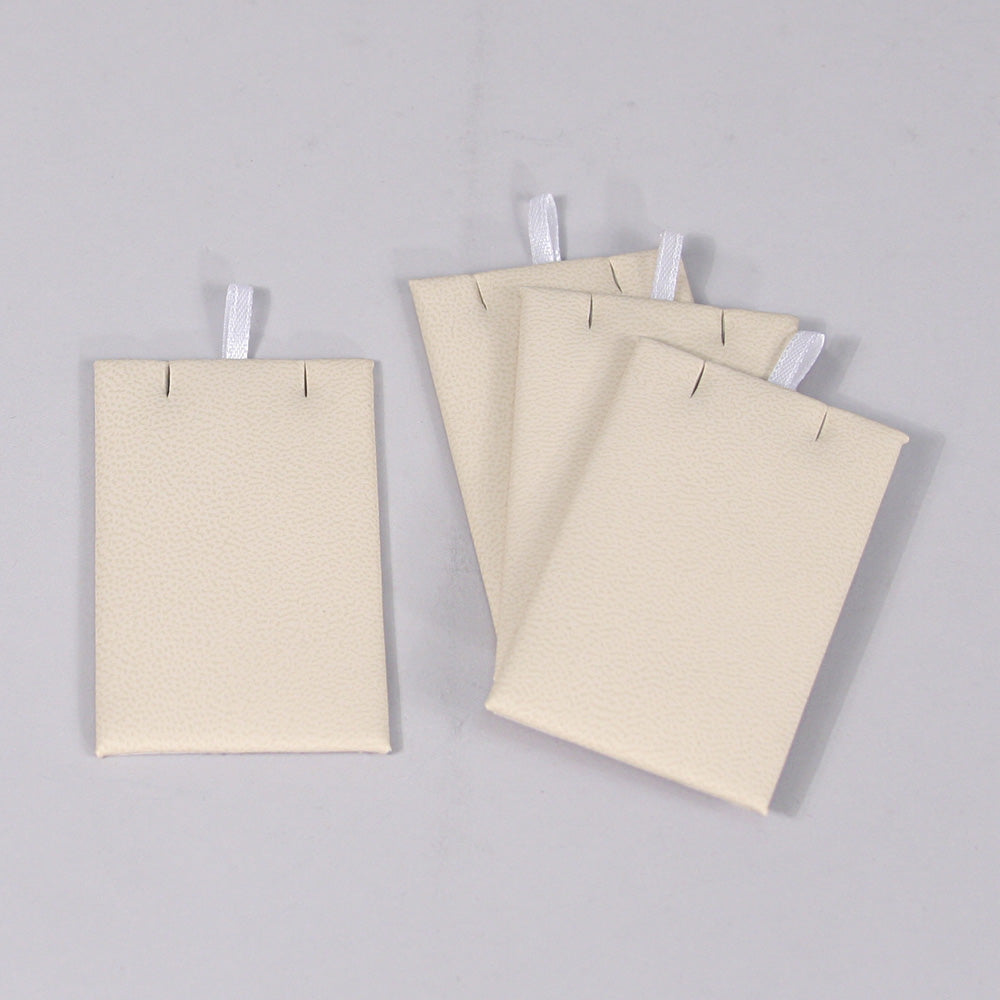 Replacement Pads for Lightweight Trays — Pendant/Earring Pad — 1 3/4″ x 2 7/8″ — Beige Faux Leather