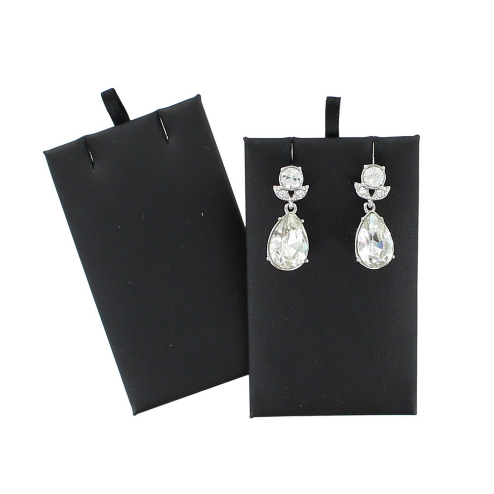Replacement Pads for Lightweight Trays — Pendant/Earring Pad — 1 3/4″ x 2 7/8″ — Black Faux Leather