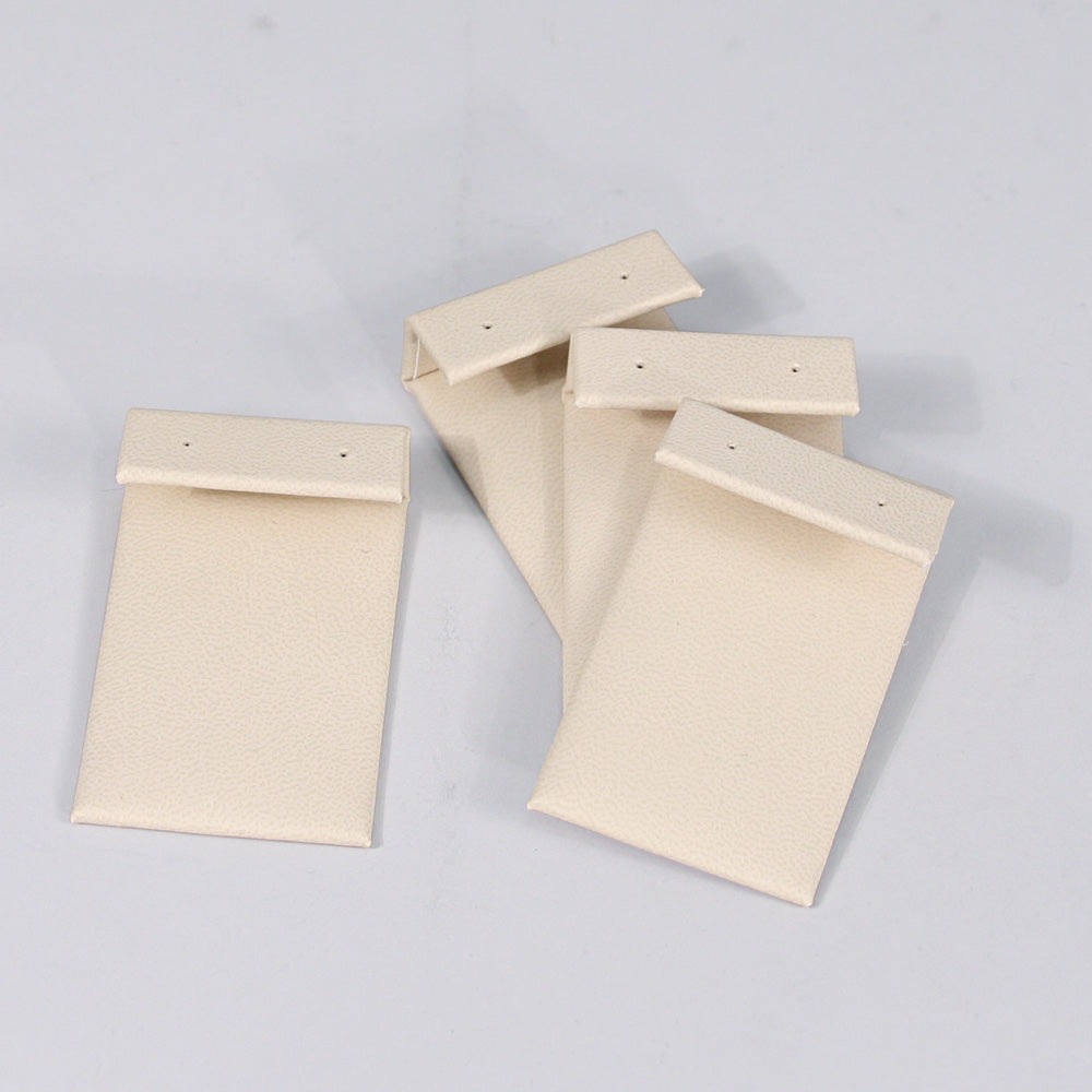 Replacement Pads for Lightweight Trays — Flap Earring Pad — 1 3/4″ x 2 3/4″ — Beige Faux Leather