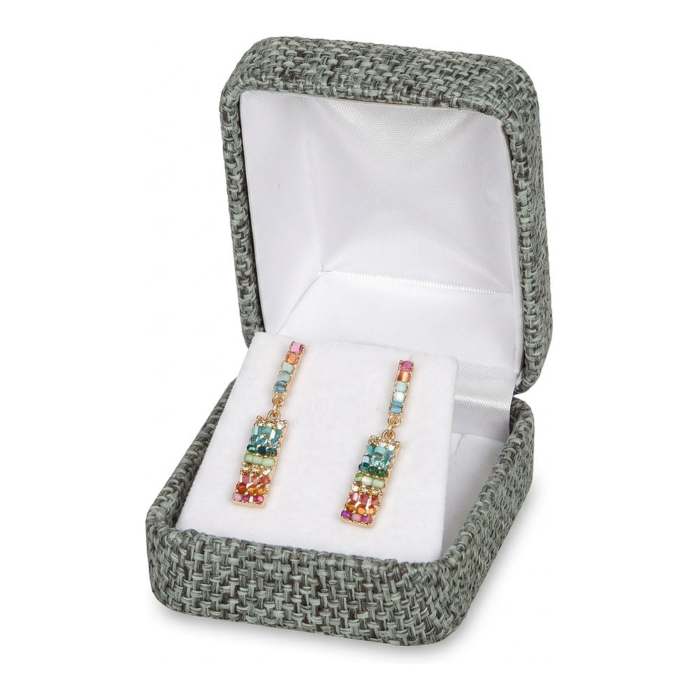 Earring Box - Smokey Grey Linen