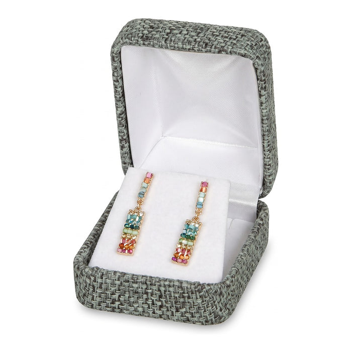 Earring Box - Smokey Grey Linen