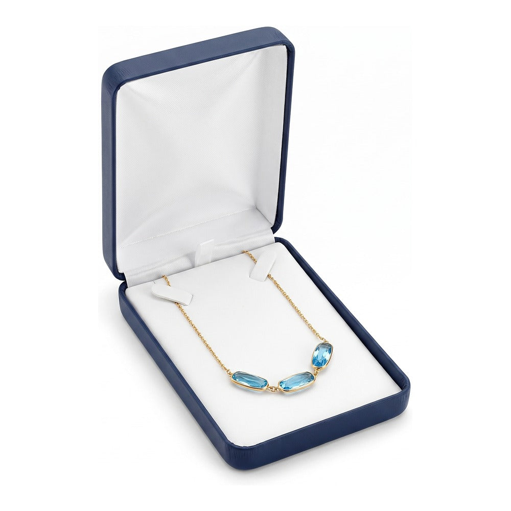 Necklace Box - Metallic Blue