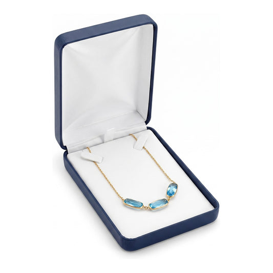 Necklace Box - Metallic Blue