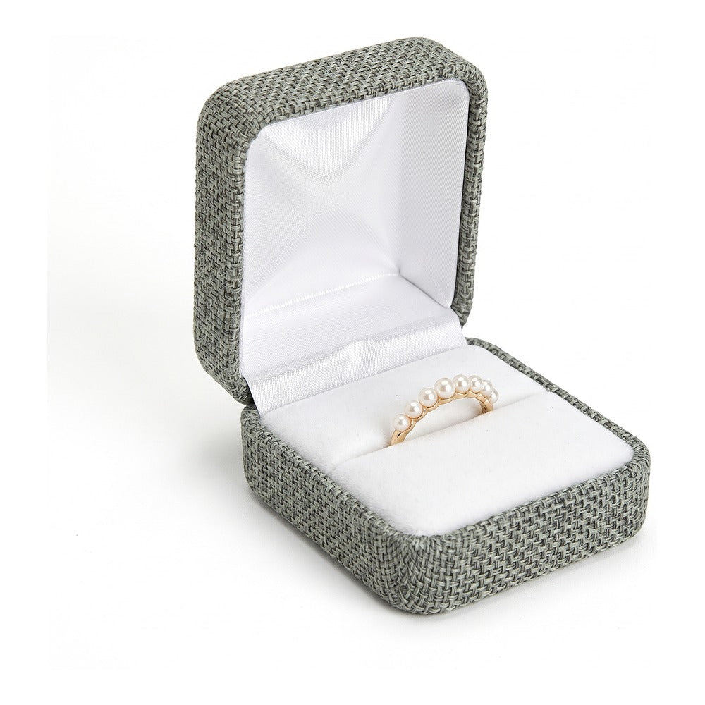 Ring Box - Smokey Grey Linen