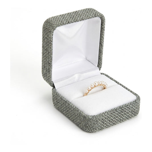 Ring Box - Smokey Grey Linen