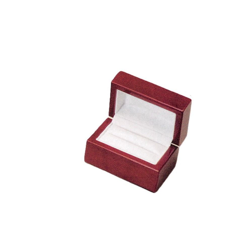 Double Ring Box - Classic Rosewood
