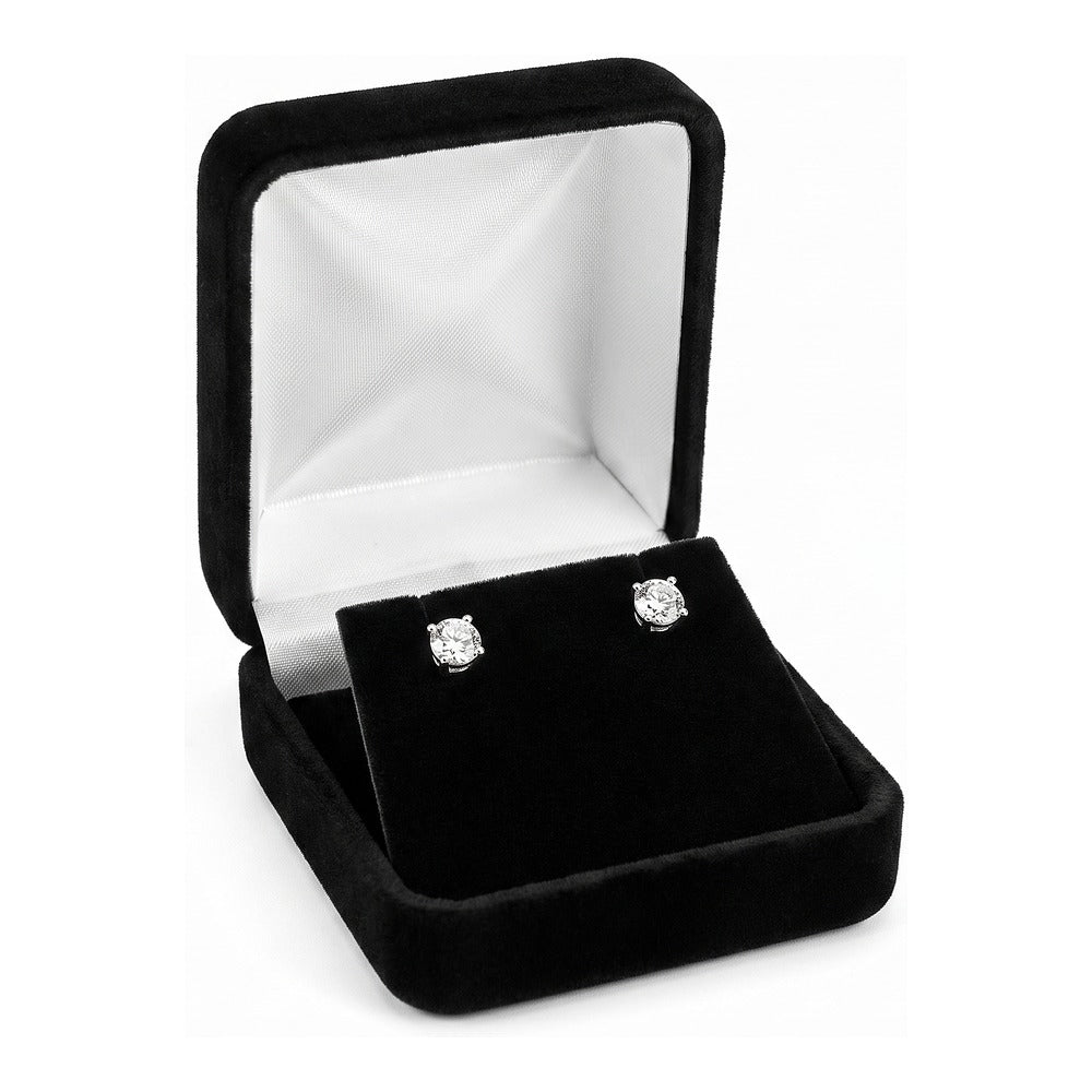 Pendant/Earring Box - Classic Velvet - Black