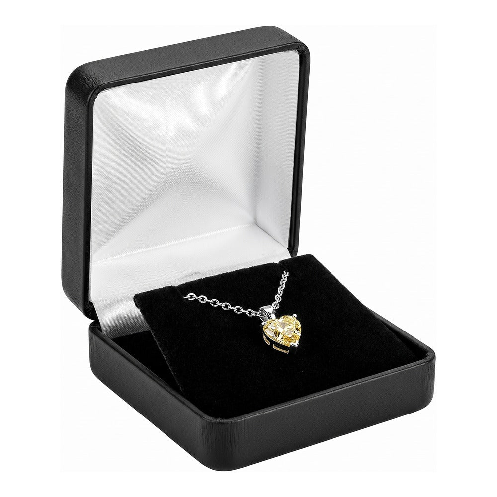 Pendant/Earring (Square) Box - Classic Velvet - Black
