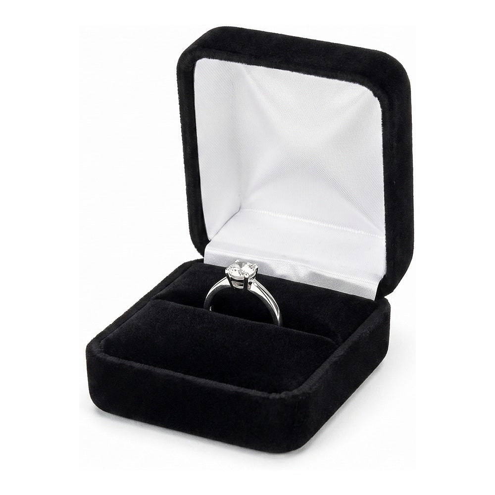 Ring Box - Classic Velvet - Black